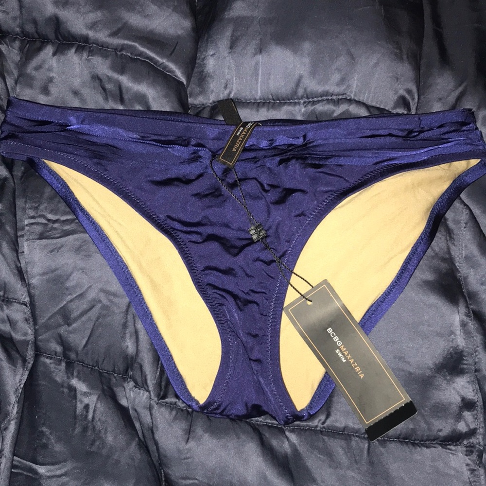 BCBGmaxazria dark blue bikini bottoms
